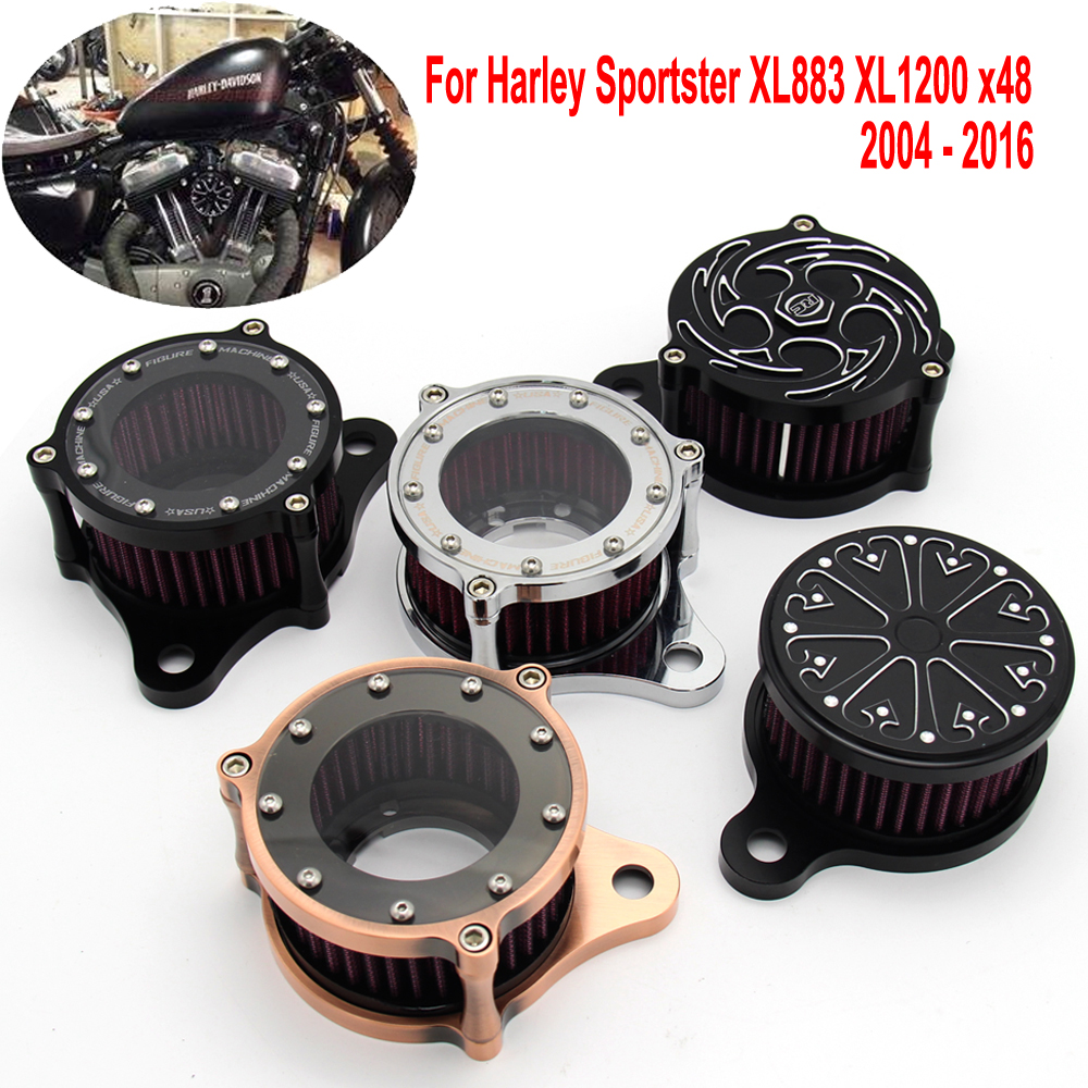 Skull Head Finger Air Cleaner Intake Filter Fits For Harley Sportster XL883 1200