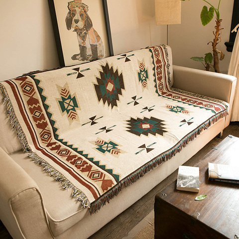 Bohemian Geometric Blanket Mandala Rug Sofa Cover Tapestry Throw Towel Bedding Sheet Adults Kids Home Travel Cobija Cobertor ► Photo 1/6