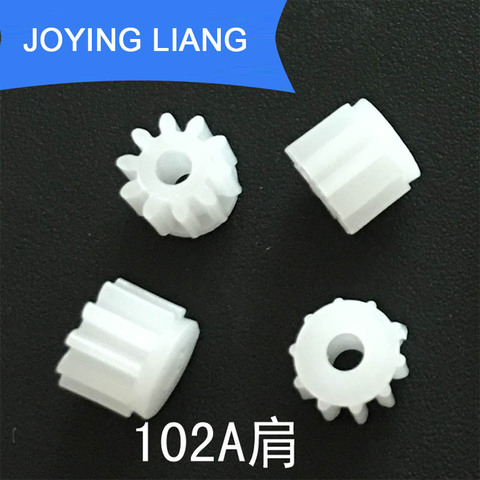 102A Shoulder Module 0.5 GEAR 10 Teeth 2mm Shaft Tight Pom Plastic Gear Toy Model Gear 10pcs/lot ► Photo 1/1