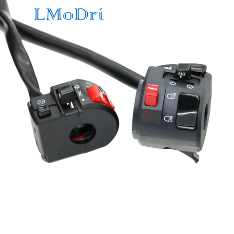 LMoDri Motorcycle Horn Button Switch Motorbike Turn Signal Electric Fog Lamp Light  Start Handlebar Controller Switches ► Photo 1/5