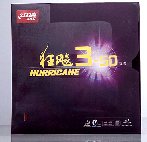 DHS Hurricane 3-50 3 50  sponge Pips-in (PingPong) Rubber With Sponge Malong Xuxin backhand ► Photo 1/5