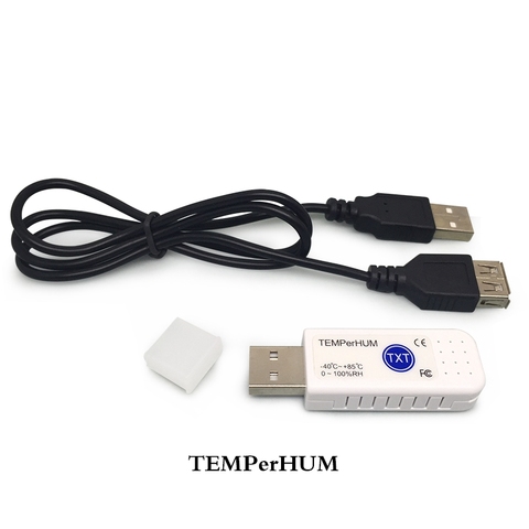 PC USB Hygrometer Thermometer -40~+85C Degree Hid TEMPerHUM Remote Temperature Humidity Recorder PC Sensor USB Port Adapter ► Photo 1/6