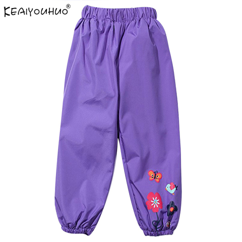 2022 Spring Autumn Waterproof Trousers Of The Girls High Quality Fashion Children Pants Candy Color Pants For Girls Kids Pants ► Photo 1/6
