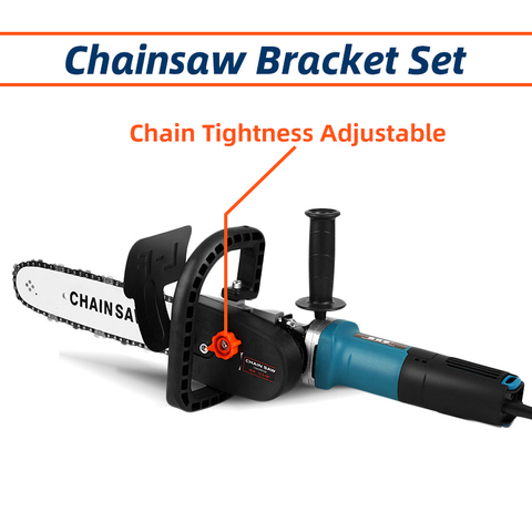 Chainsaw Bracket Parts Change Angle Grinder Into Chain Saw,Wood Cutting Electric Saw 11.5inch 29cm Blade DIY Power Tool chain ► Photo 1/6