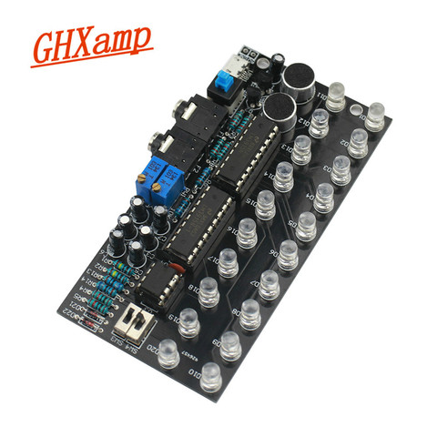 GHXAMP LM3915 Dual Channel 10 audio level indicator Kits MP3 PC Phone Speaker Music Spectrum With voice-activated ► Photo 1/6
