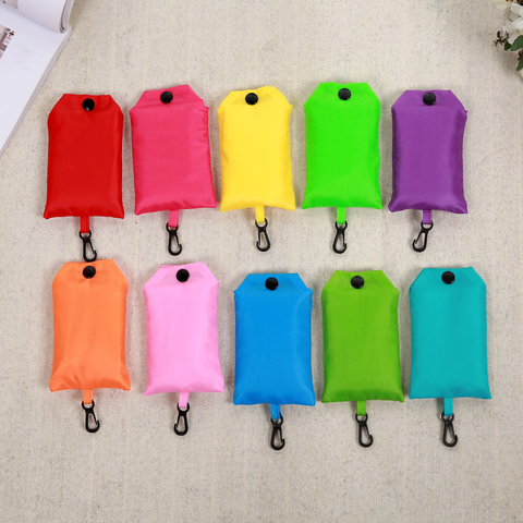 2022 green mobile phone bag Shopping Bag Eco-friendly Folding Reusable Portable Shoulder Handbag Polyester for Travel Grocery ► Photo 1/6