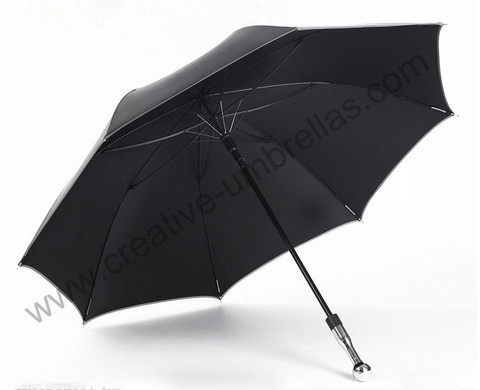 unbreakable self-defense golf car umbrellas double carbon fiberglass 210T Taiwan Formosa anti-uv black coating outdoor parasol ► Photo 1/6