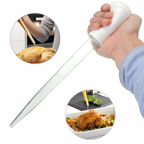 Solid BBQ Tools Rubber Head Plastic Pipette Pump Pipe Dropper Oil Tube Auarium Fish Tank Cleaning ► Photo 1/6