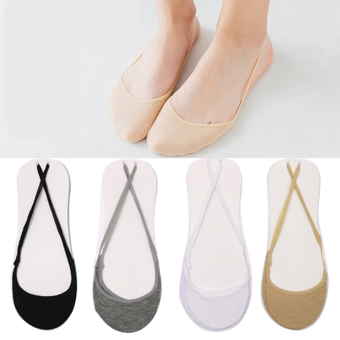 10pcs 5pair Cotton Comfortable Soild Half Sole Cover Invisible Sock Slippers for Women Girls Thin High Heel Shoes Socks Meais ► Photo 1/6