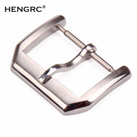 316L Stainless Steel Watchbands Clasp 18mm 20mm Polished Brushed High Quality Silver Watch Strap Accessories Tang Pin Buckle ► Photo 1/6