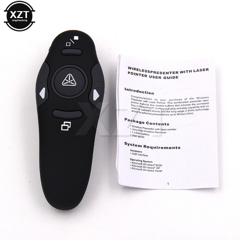 2.4GHz Wireless USB Powerpoint Presentation Page PPT Flip Pen Pointer Clicker Presenter Red Light RF Remote Control for Teacher ► Photo 1/6