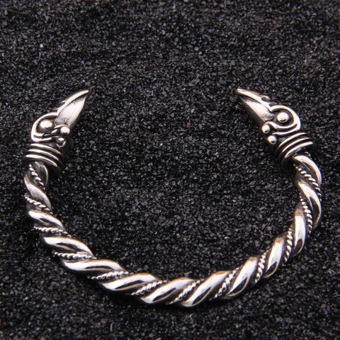 stainless steel raven Bracelet Indian Jewelry Fashion Accessories Viking Bracelet Men Wristband Cuff Bracelets For Women Bangles ► Photo 1/6