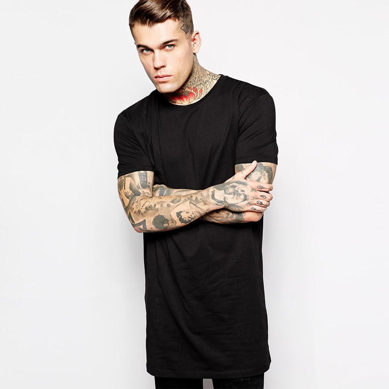 Muscle Fit Asos Super Longline T Shirt Hip Hop Men's US Size