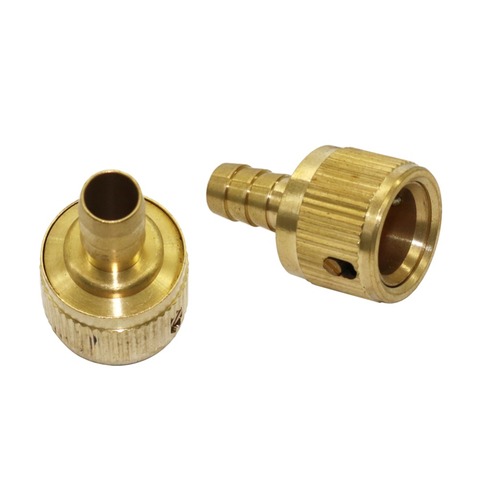 1/2 Inch Barbed Copper Garden Water Quick Connectors Homebrew Garden Irrigation Watering Hose Connection Accessories 1 Pcs ► Photo 1/5