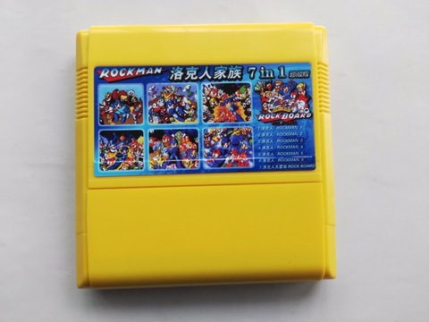 60pin 8bit game card : Rockman 6 IN 1 Collection Cartridge ( Japan Version!! ) ► Photo 1/1