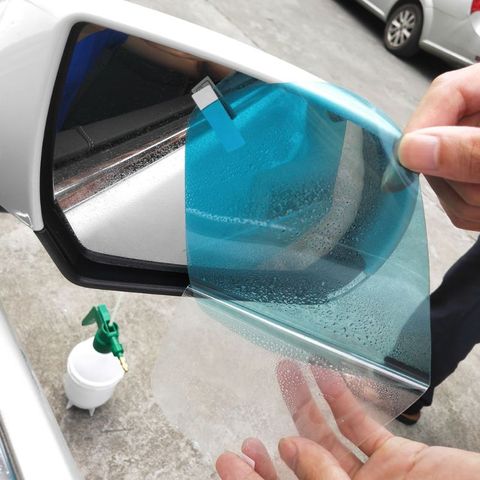 New 1 Pair Auto Car Anti Water Mist Film Anti Fog Coating Rainproof Hydrophobic Rearview Mirror Protective Film 4 Sizes ► Photo 1/6