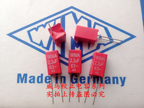 2022 hot sale 10pcs/20pcs German capacitor WIMA 63V 2.2uF 63V 225 5P: Spot can be knee-slapped Audio capacitor free shipping ► Photo 1/1