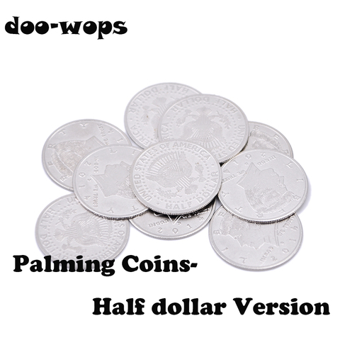 10pcs Super Thin Palming Coins (Half Dollar Version) Magic Tricks Appearing/Vanishing Coin Magia Accessories Gimmick Props ► Photo 1/6