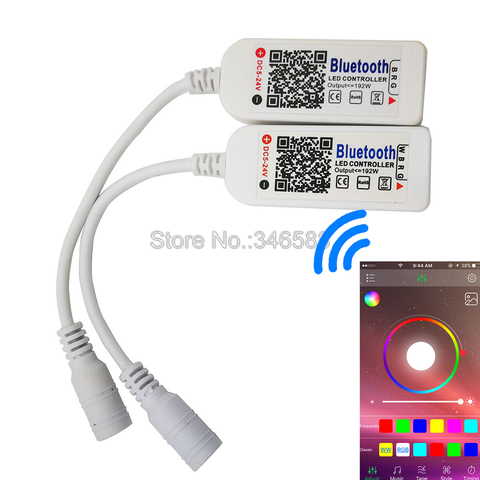 Happy Lighting DC5V-24V Bluetooth V4.0 RGBW RGB LED Light Strip Controller Smartphone Remote Control on iOs / Android APP ► Photo 1/6