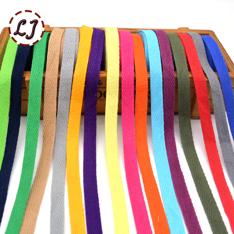 New colourful 10mm chevron 100% cotton ribbon webbing herring bonebinding tape lace trimming for packing accessories DIY ► Photo 1/6