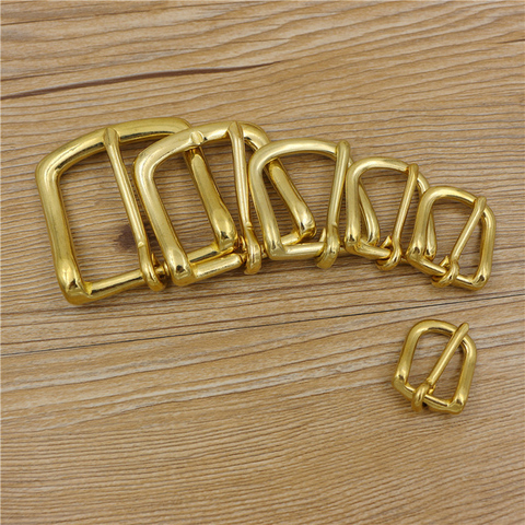 DIY leather bag belt pin buckle solid brass material 23mm 25mm 32mm 38mm inner width 5pcs/lot ► Photo 1/3