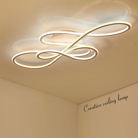 Double Glow modern led Chandelier for living room bedroom lamparas de techo dimming ceiling chandeliers lamp fixtures ► Photo 1/6