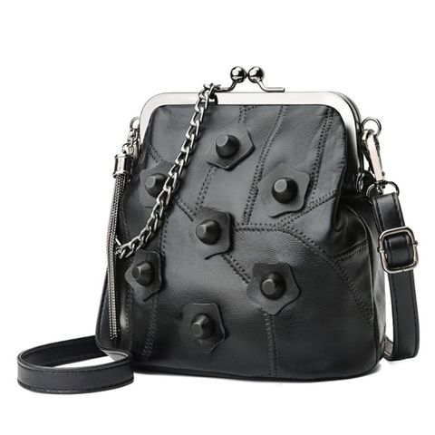 Mini Chain Sheepskin Rivet Tassel Crossbody Bag Casual Handbags Clutch Women Shoulder Bags ► Photo 1/6