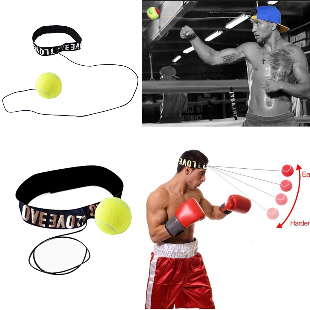 Boxing Reflex Speed Punch Ball Boxer Raise Reaction Force Hand Eye Training