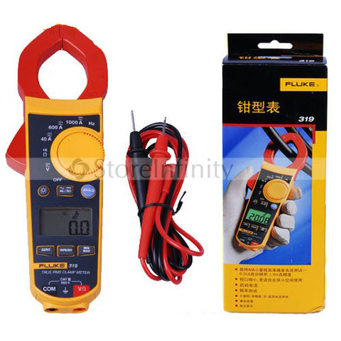 FLUKE 319 TRUE RMS Clamp Meter 37mm Frequency w/Case free shipping ► Photo 1/1