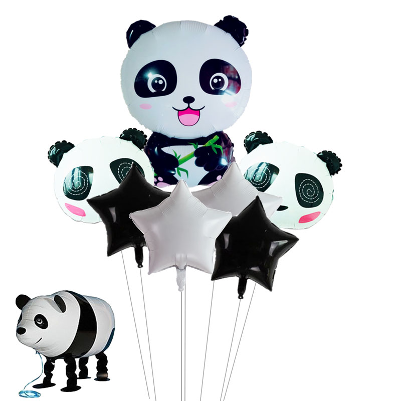 Cute Panda Balloon Foil Ballon Happy Birthday Party Decor Kids Inflatable Toy 
