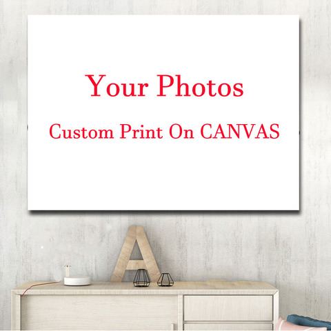 Custom Prints  Canvas Painting Poster Your Photo Favorite Family Customized Picture For Your Room Home Wall Decoration No Frame ► Photo 1/6