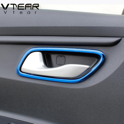 Vtear For Kia Rio 4 X-Line Inner door pull cover interior bowl circle car-styling Interior Mouldings Accessories part 2017  ► Photo 1/6