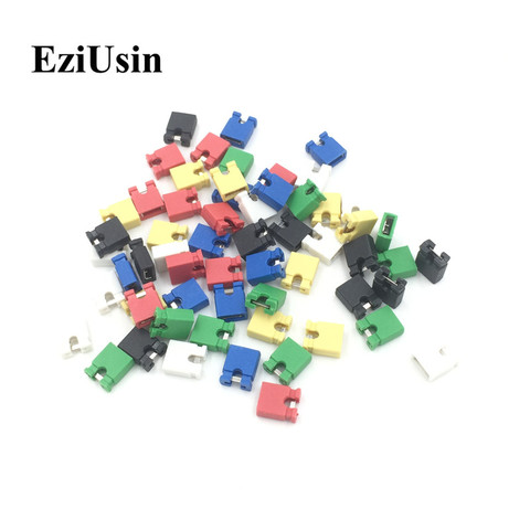 EziUsin Colorful Pin Header Standard Computer Jumper Blocks Connector 2.54 mm 3 1/2 Hard Disk  Drive Motherboard Expansion Card ► Photo 1/6