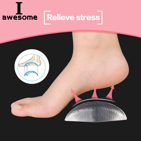 1pair Arches Orthotic Arch Support Foot Insole Brace Flat Feet Insoles Relieve Pain Shoes Orthotic Foot Care Pad Silica Gel ► Photo 1/6
