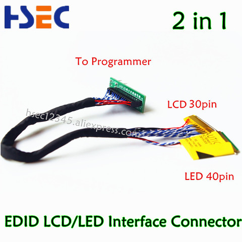 EDID Notebook LCD screen code chip data read line LED LCD 2 in 1 For RT809F RT809H CH341A TL866CS and TL866A TL866II Programmer ► Photo 1/6