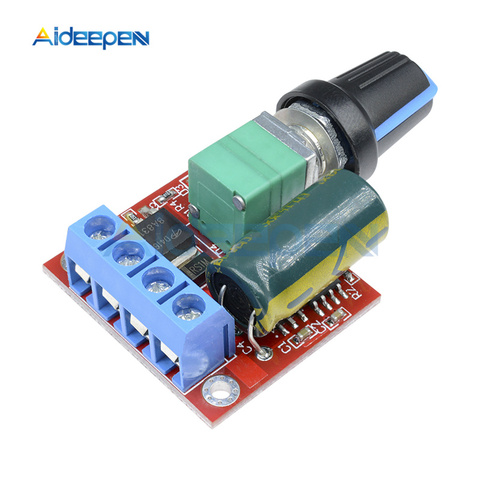 DC 4.5V-35V 0-5A 90W PWM DC Motor Speed Controller Module Adjustable Speed Regulator Control Governor Board Switch 12V 24V ► Photo 1/6