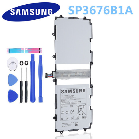 Original Battery SP3676B1A For Samsung Galaxy Note 10.1 GT-N8000 N8005 GT-N8010 N8013 N8020 P7500 GT-P7510 P5100 P5113 7000mAh ► Photo 1/3