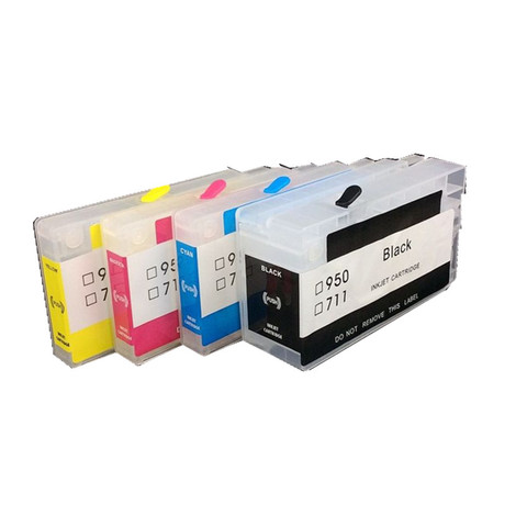 BLOOM compatible for 711 711xl Refillable ink Cartridge with chip empty cartridge for HP Designjet T120  T520 printer ► Photo 1/1