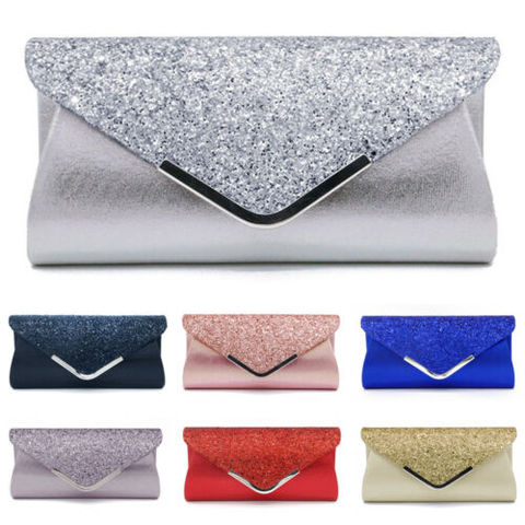 Women Lady Stylish Handbags Glitter Envelope Clutch Purse Evening Party Bag Gift Small Bags For Women Evening Bag Luxury Bag ► Photo 1/6