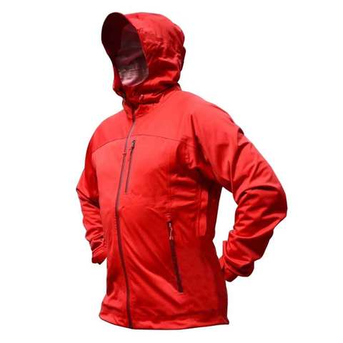 Men's Red Rain jacket Waterproof Hooded Quick Dry Winbreaker Breathable Lightweight Softshell for Outdoor Travel Hiking Cycling ► Photo 1/5