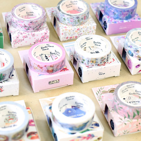 15mm*7m Cute Lotkawaii Flower food animals Decorative Washi Tape DIY Scrapbooking Masking Tape School Office Supply ► Photo 1/4