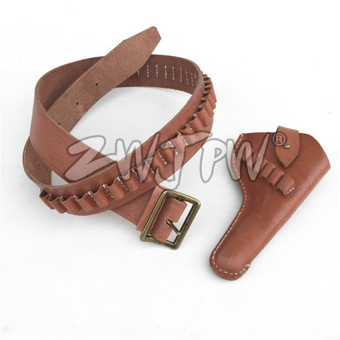 Hunter brown leather holster belt vintage 5