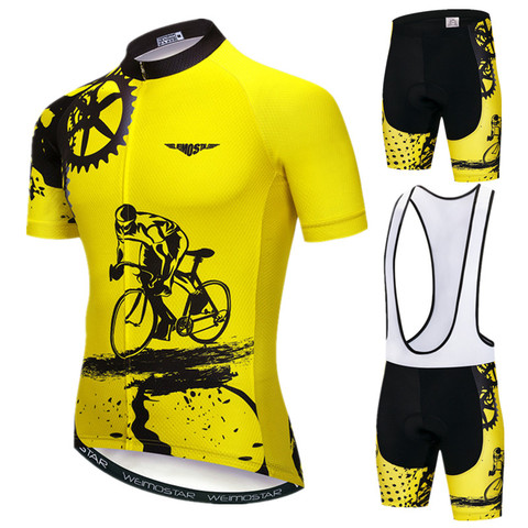 Weimostar 2022 Pro Team Cycling Jersey Set Men Mountain Bike Clothing Summer MTB Bicycle Wear Clothes Anti-UV Cycling Clothing ► Photo 1/6