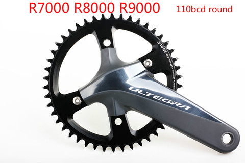 Stone 110 BCD Round Chainring Aero Narrow and Wide Single Speed 42T 44T 46T 48T 50T 54 56 58T 60 Road Bike 4 bolts R8000 R9000 ► Photo 1/1