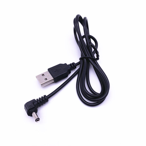 USB 2.0 Male To Right Angled 90 Degree 3.5mm 1.35mm DC Power Plug Barrel 5v Cable  White / Black ► Photo 1/6
