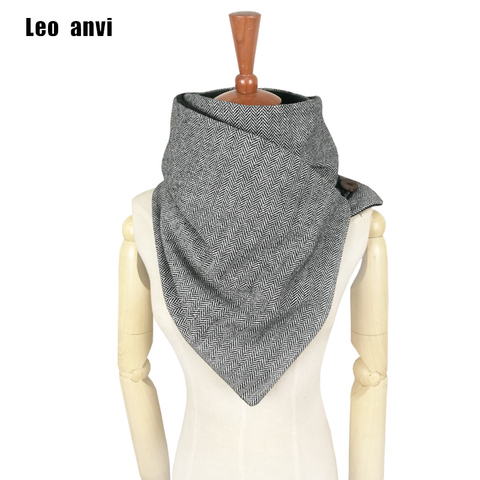 Leo anvi designer fashion winter scarf men wool cotton unisex Herringbone chevron ring scarf women wrap handmade Infinity scarf ► Photo 1/6