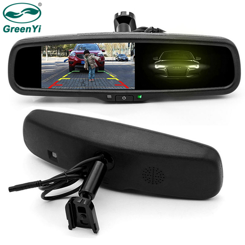 GreenYi Auto Dimming Rear View Mirror Monitor 4.3 Inch 800*480 Resolution TFT LCD Color Car Monitor Built-in Special Bracket ► Photo 1/6