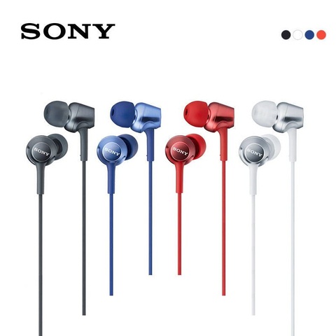 100%Original SONY MDR-EX250AP Headphones 3.5mm Wired Earbuds Music Earphone Smart Phone Headset Hands-free with Mic In-Ear Contr ► Photo 1/5