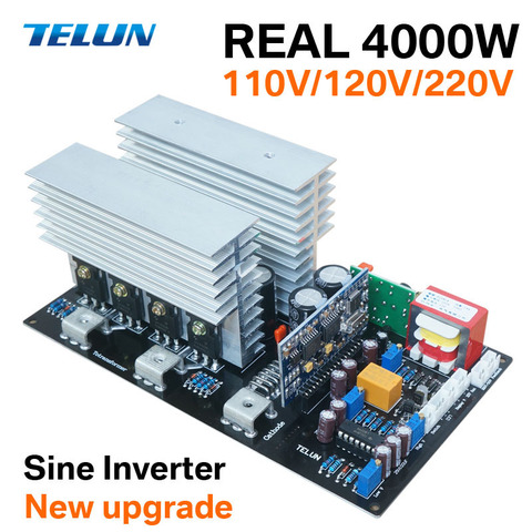 TELUN 4000W DC12V/24V/36V/48V/60V to AC 220V sine wave inverter motherboard for DIY solar energy generation/backup power ► Photo 1/1