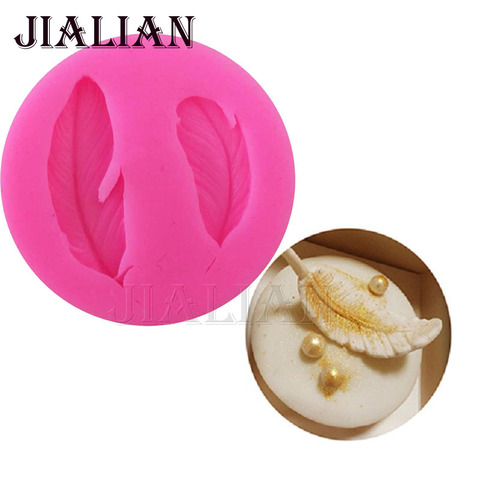 Silicone Mold 3D bird Feathers Fondant Cake Decorating baking Tools silicone mold chocolate sugar art displays T0780 ► Photo 1/4